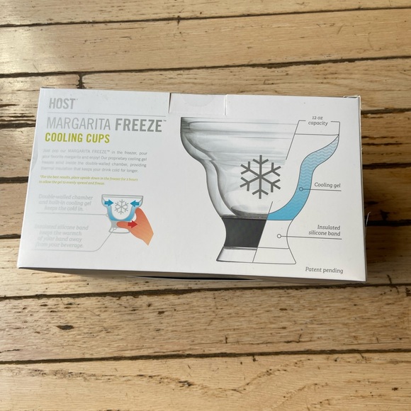 HOST Margarita Freeze Cooling Cups Never Opened! - Picture 3 of 5
